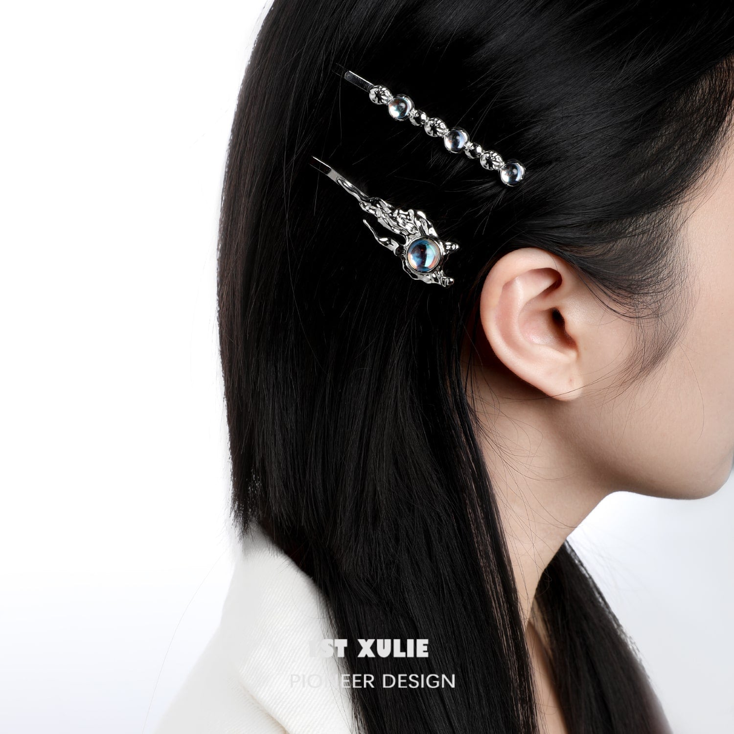 Moon Stone zircon Hairpin