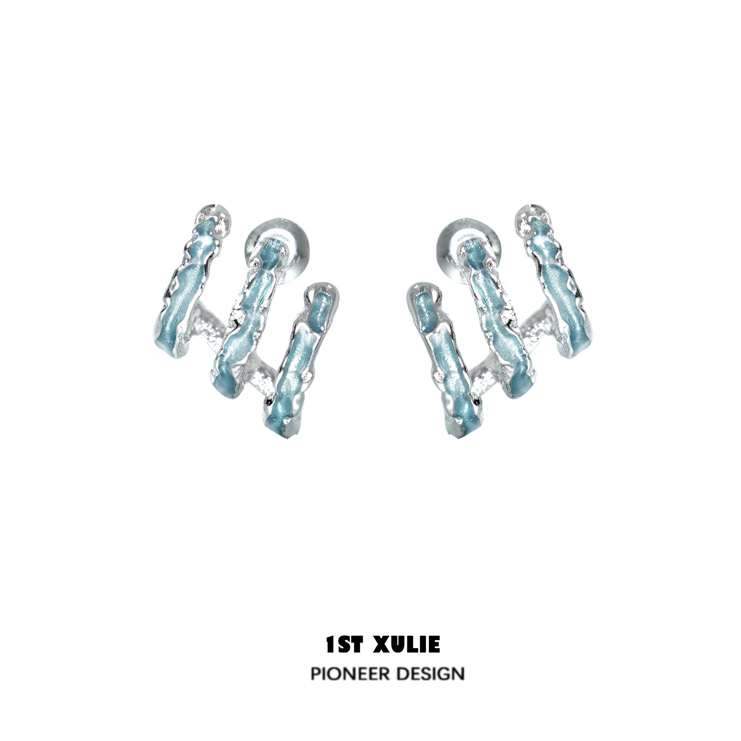 THE SEA Ice Blue Earrings