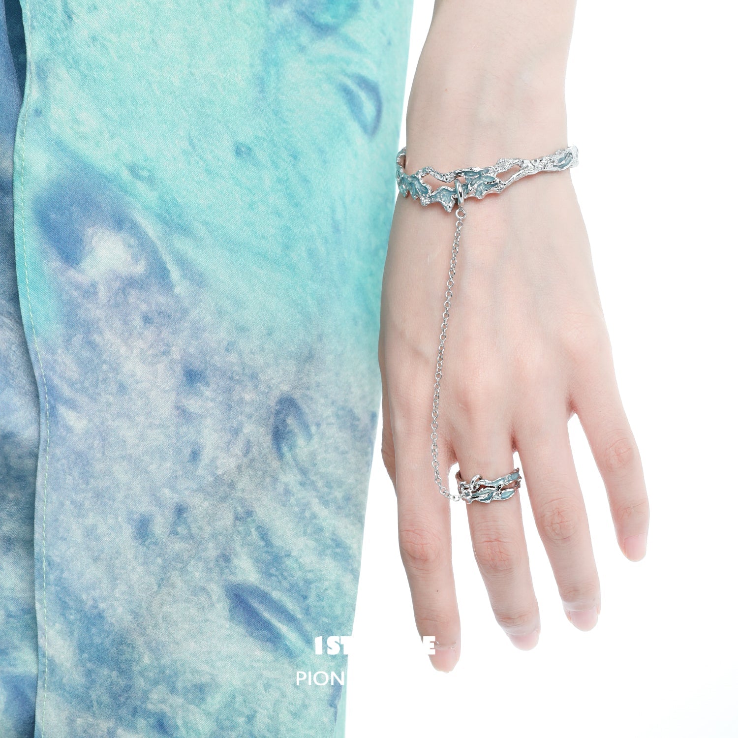 THE SEA   Detachable Chain Ring & Bracelet Set