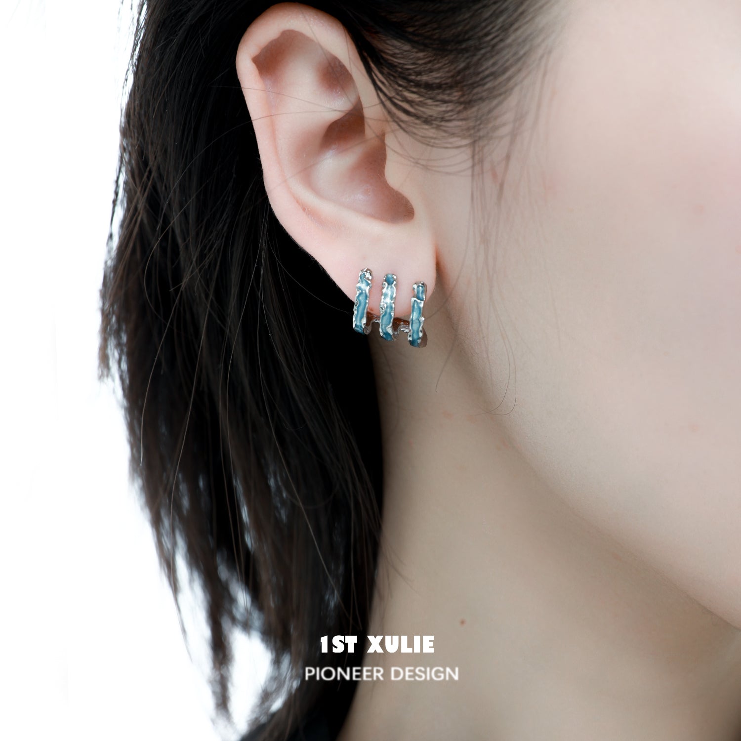 THE SEA Ice Blue Earrings