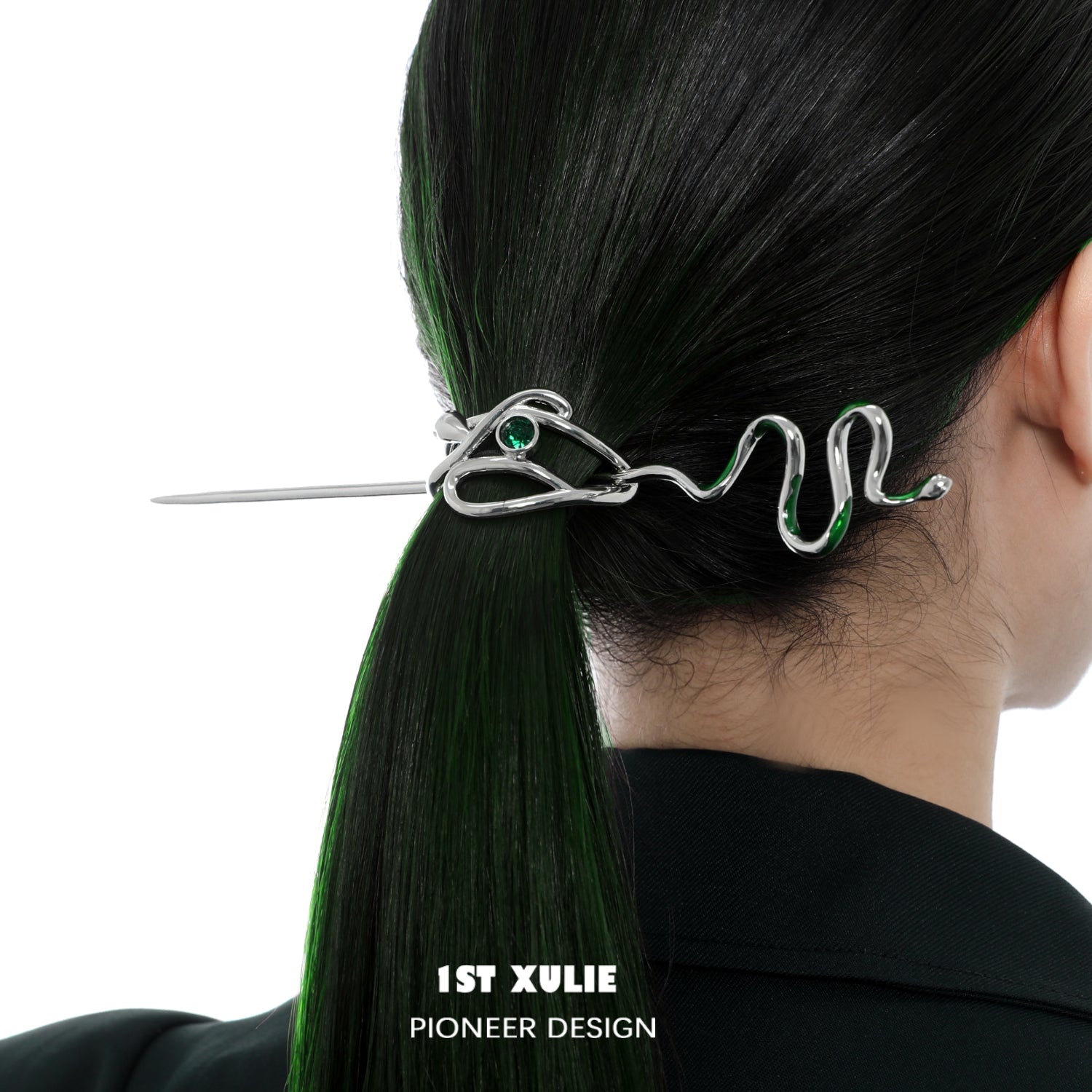 Slytherin House Platinum-plated Spirit Snake Hairpin