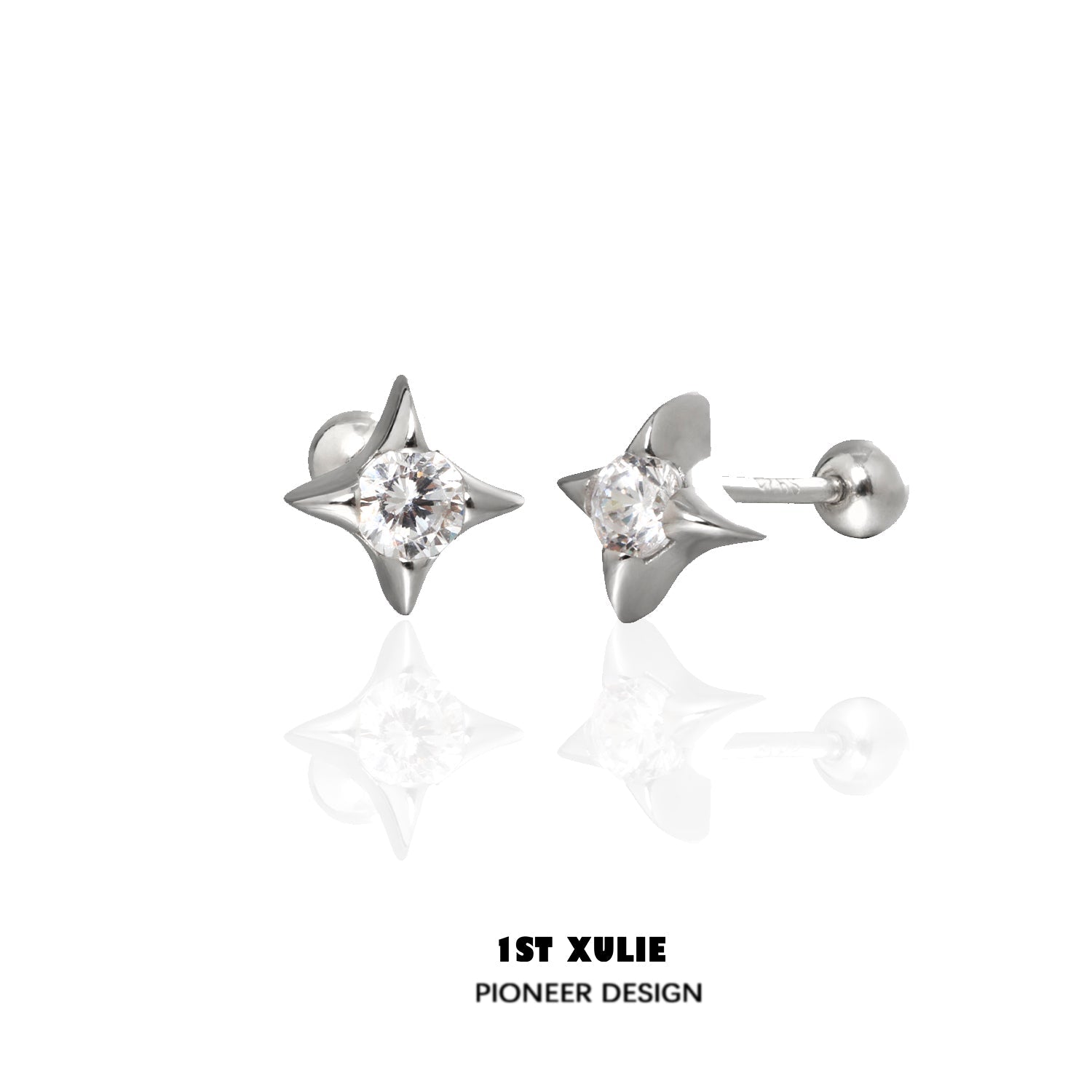 Star Trails Star 4-Pointed  Earrings