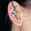 Shinning Platinum-plated £¦ Wool Needle Piercing Earring