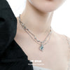 THE SEA Irregular Pendant Stacked Necklace