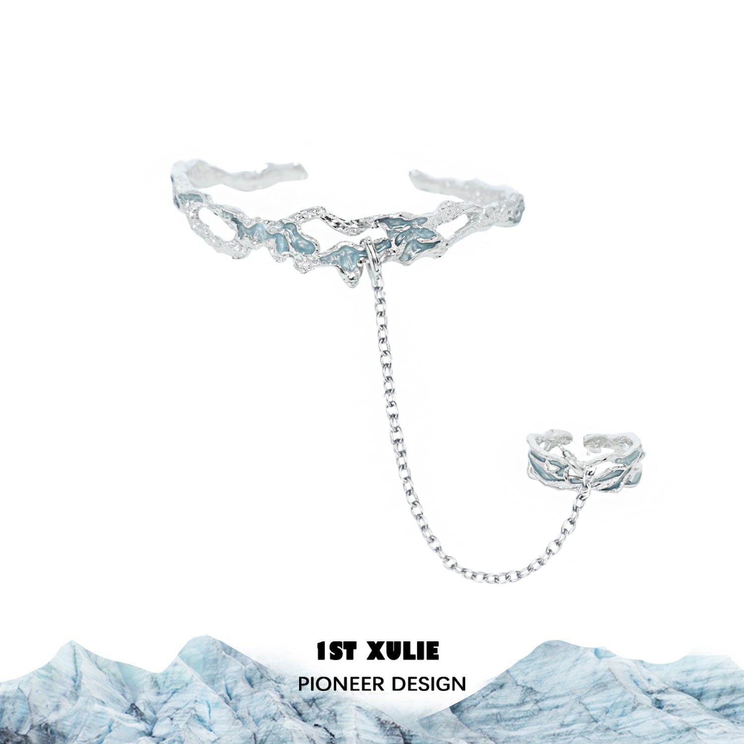 THE SEA   Detachable Chain Ring & Bracelet Set