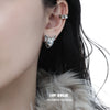 Cat's Gaze Dark Chain Cat Earrings