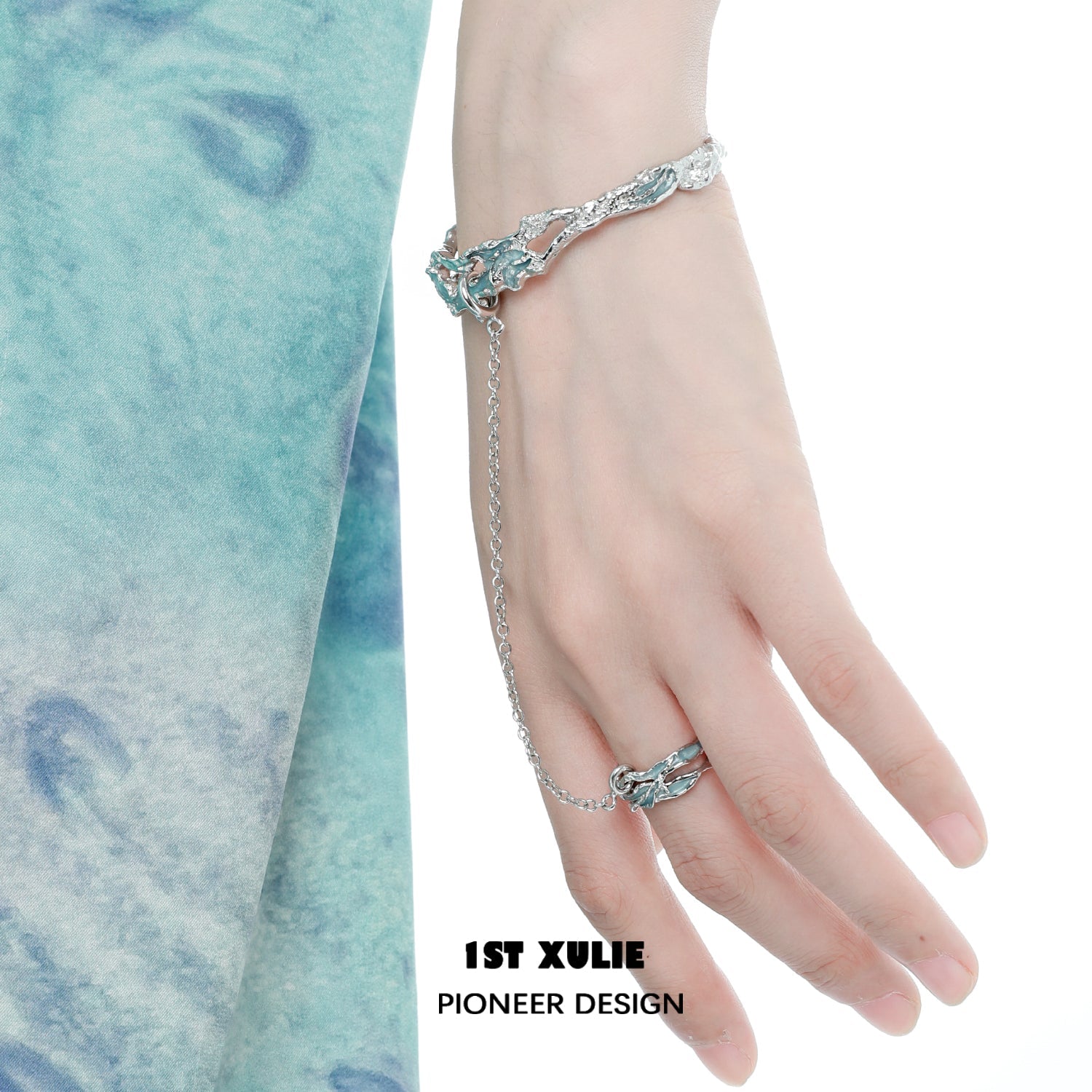 THE SEA   Detachable Chain Ring & Bracelet Set