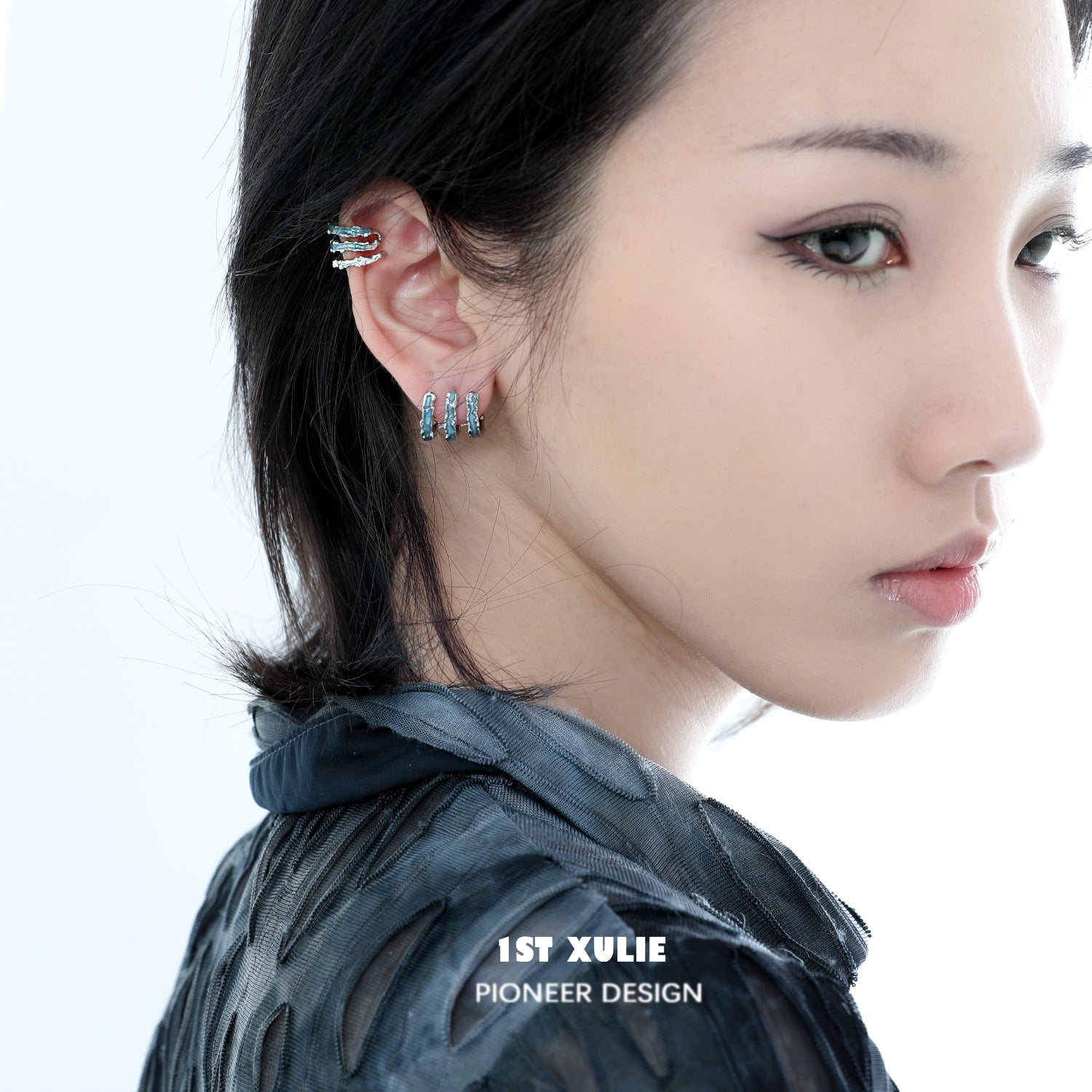 THE SEA Ice Blue Earrings