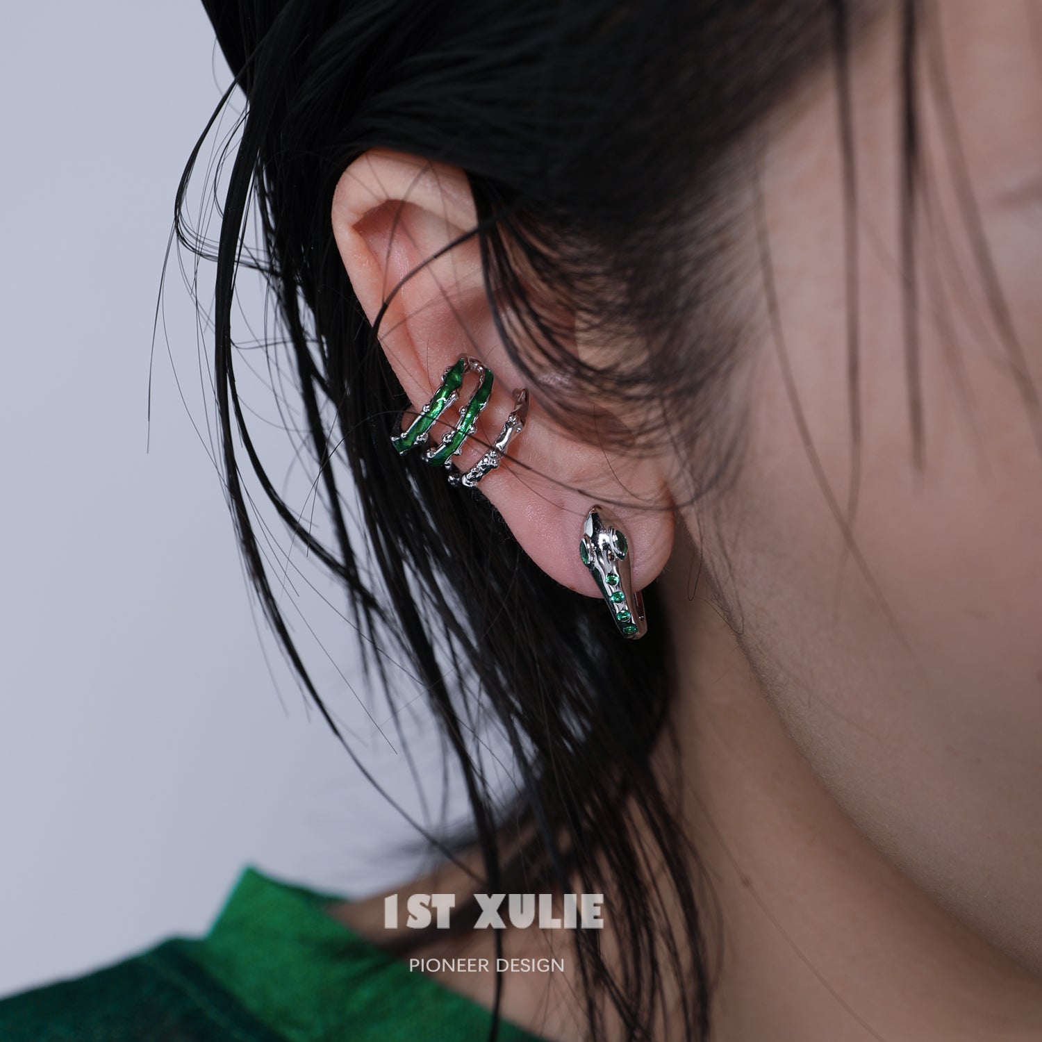 Slytherin House Mini Snake Earrings