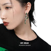 Slytherin House Platinum-plated Snake Earrings