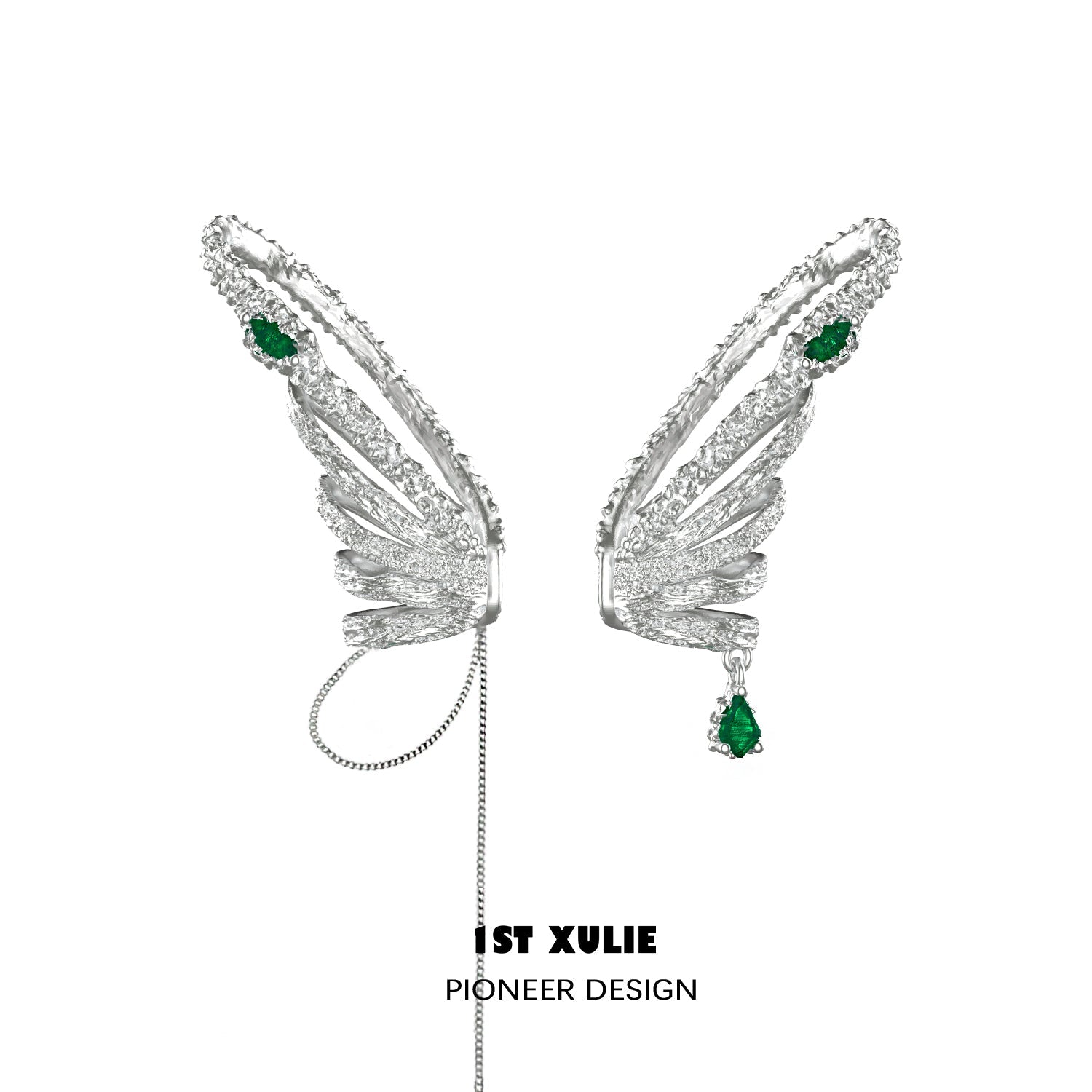 Slytherin House Tassel Wing Earrings