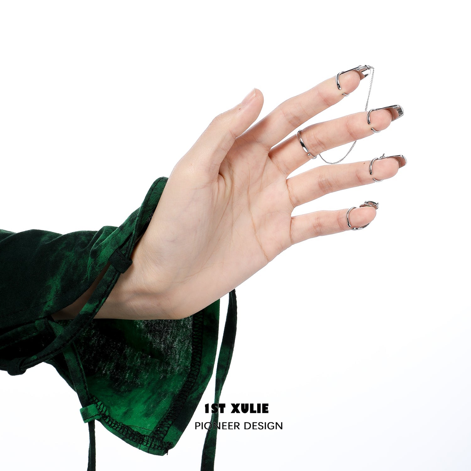 Slytherin House Nail Set Rings