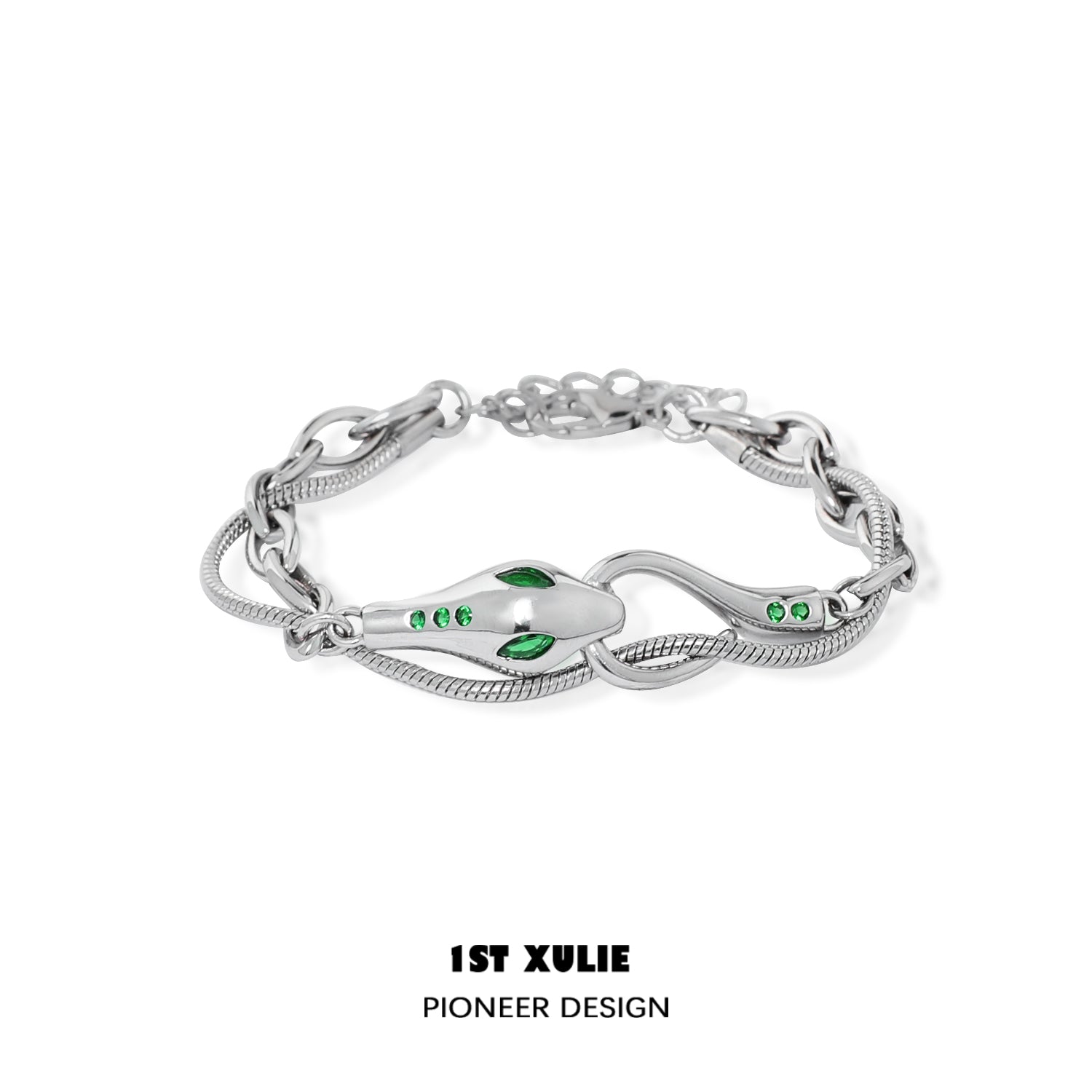 Slytherin House Platinum-plated Snake Bracelet