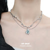 THE SEA Irregular Pendant Stacked Necklace