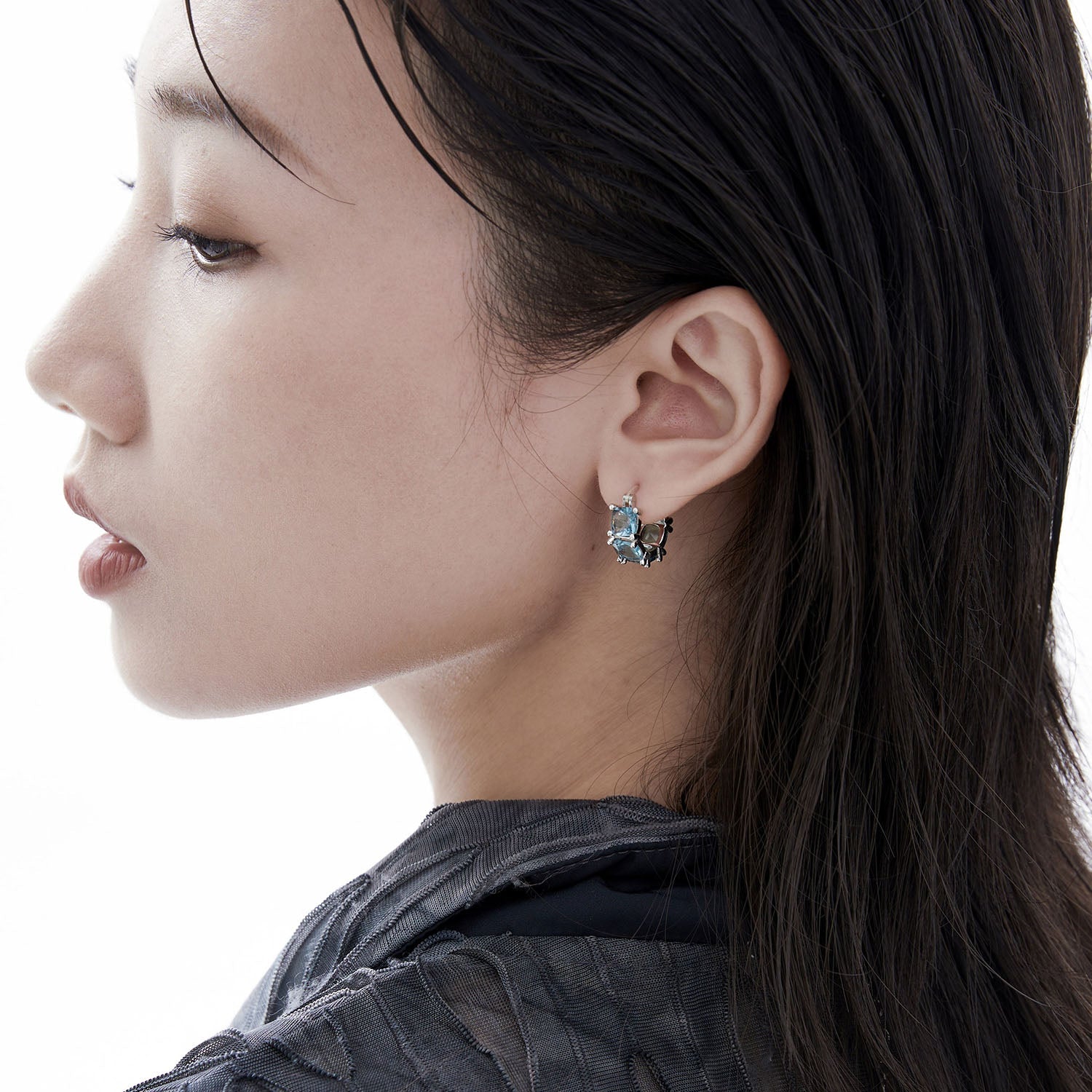 THE SEA  zircon Earrings