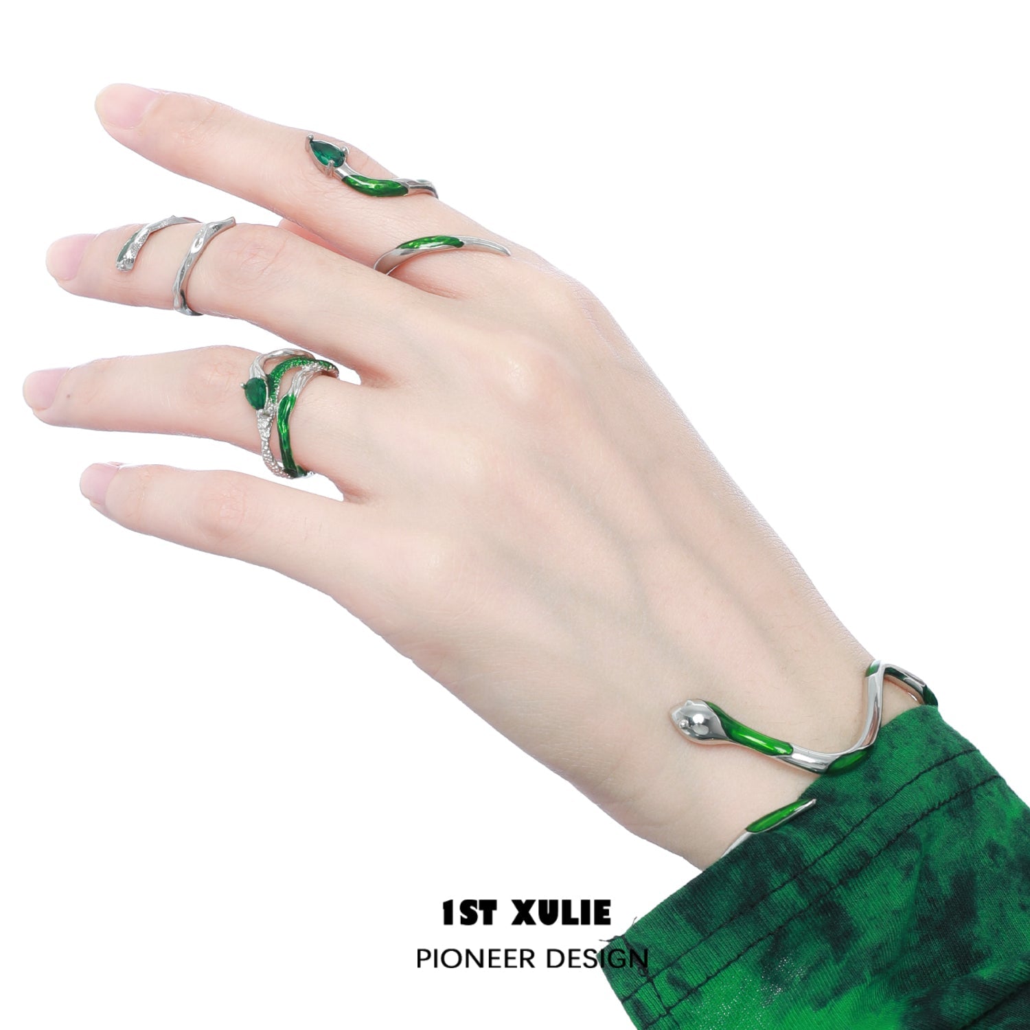 Slytherin House  Knuckle Rings