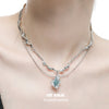 THE SEA Irregular Pendant Stacked Necklace